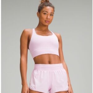 lululemon Energy Longline Bra *Medium Support, B–D Cups - Size 12 - Pink